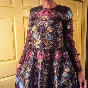 absolutely beautiful ethnic print full length maxi dress